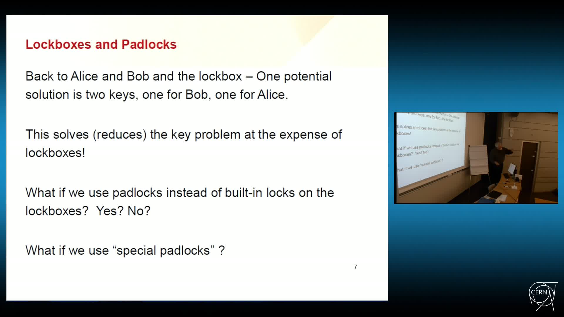 Introduction to Cryptography and the Bitcoin Protocol (1/2) · CDS Videos ·  CERN