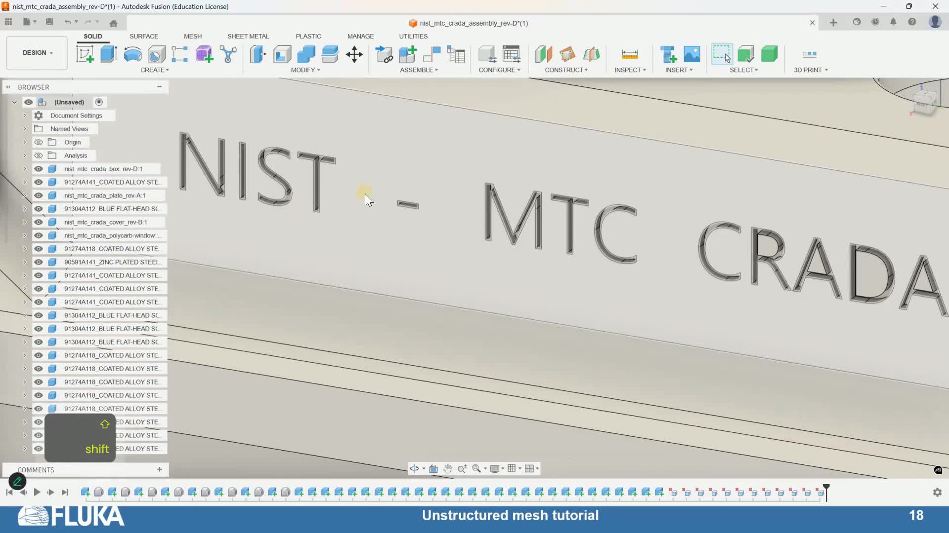 CAD and UMESH tutorial for FLUKA.CERN · CDS Videos · CERN
