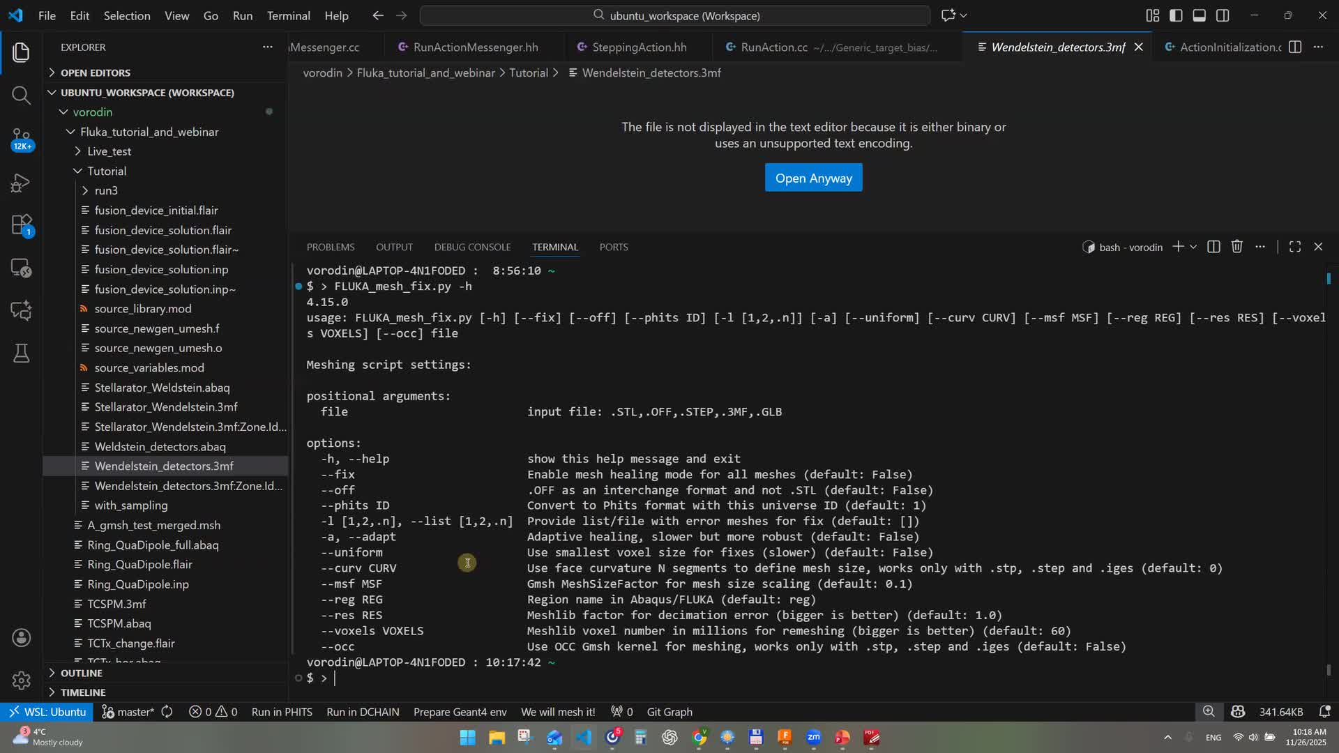 CAD and UMESH tutorial for FLUKA.CERN · CDS Videos · CERN