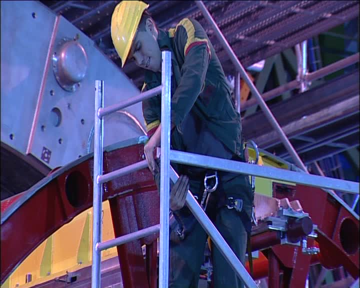 Préparatifs pour l'insertion d'un Supermodule dans le calorimètre ...