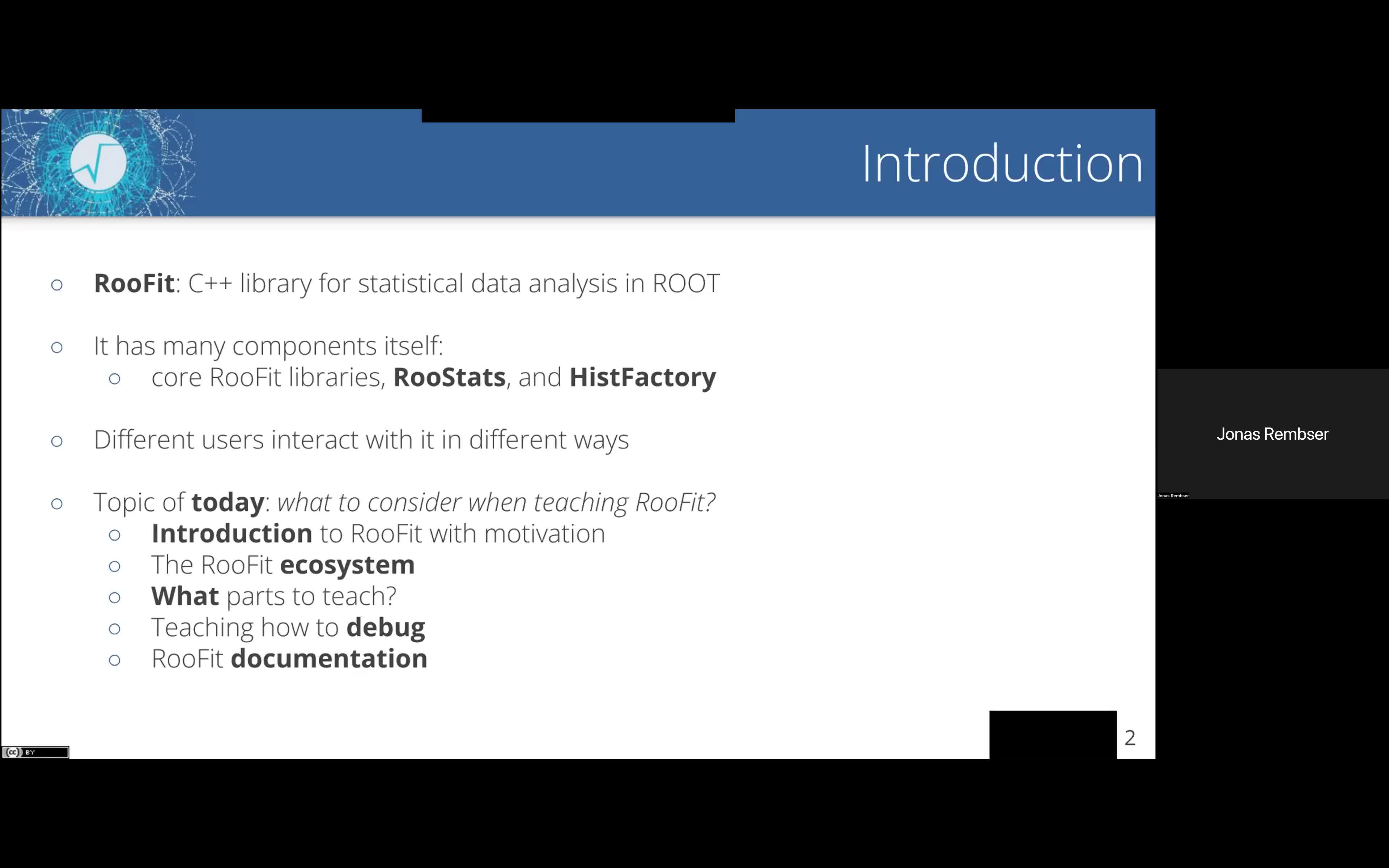 Teaching RooFit · CDS Videos · CERN
