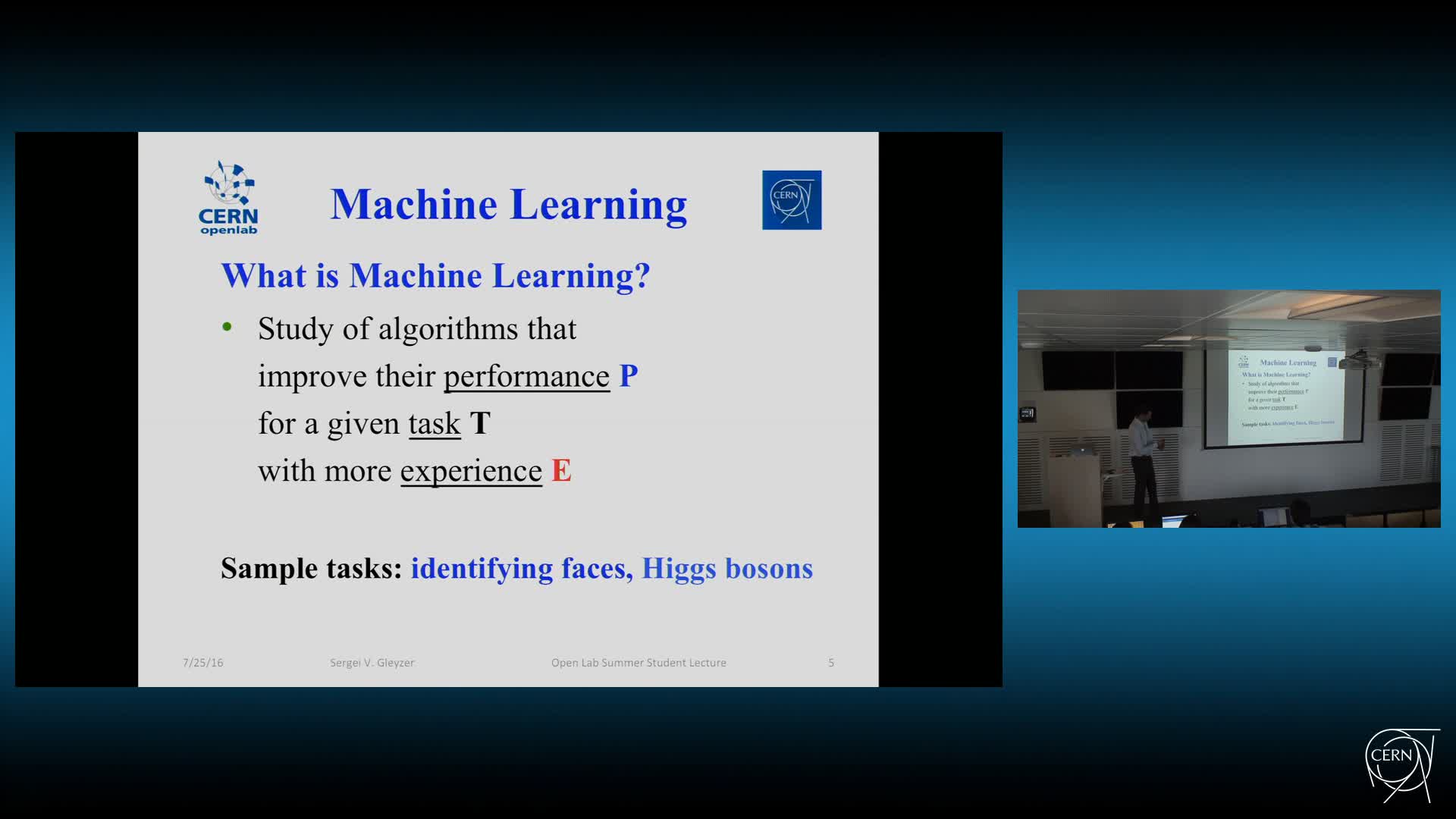 Machine Learning - Part 1 · CDS Videos · CERN