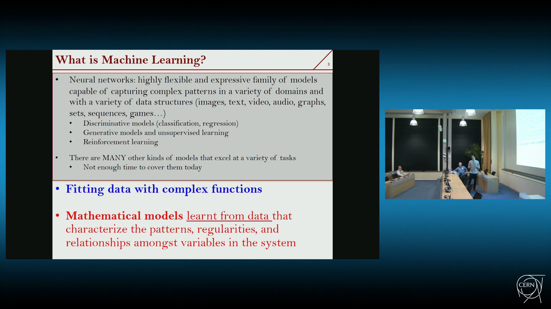 Introduction to machine learning · CDS Videos · CERN
